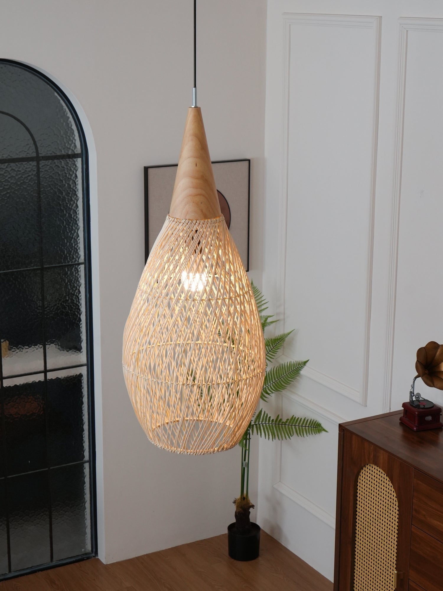 Braided Rattan Pendant Lamp - Blowlighting