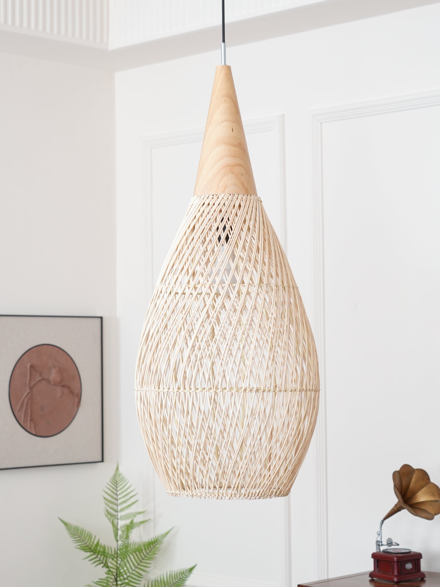 Braided Rattan Pendant Lamp - Blowlighting