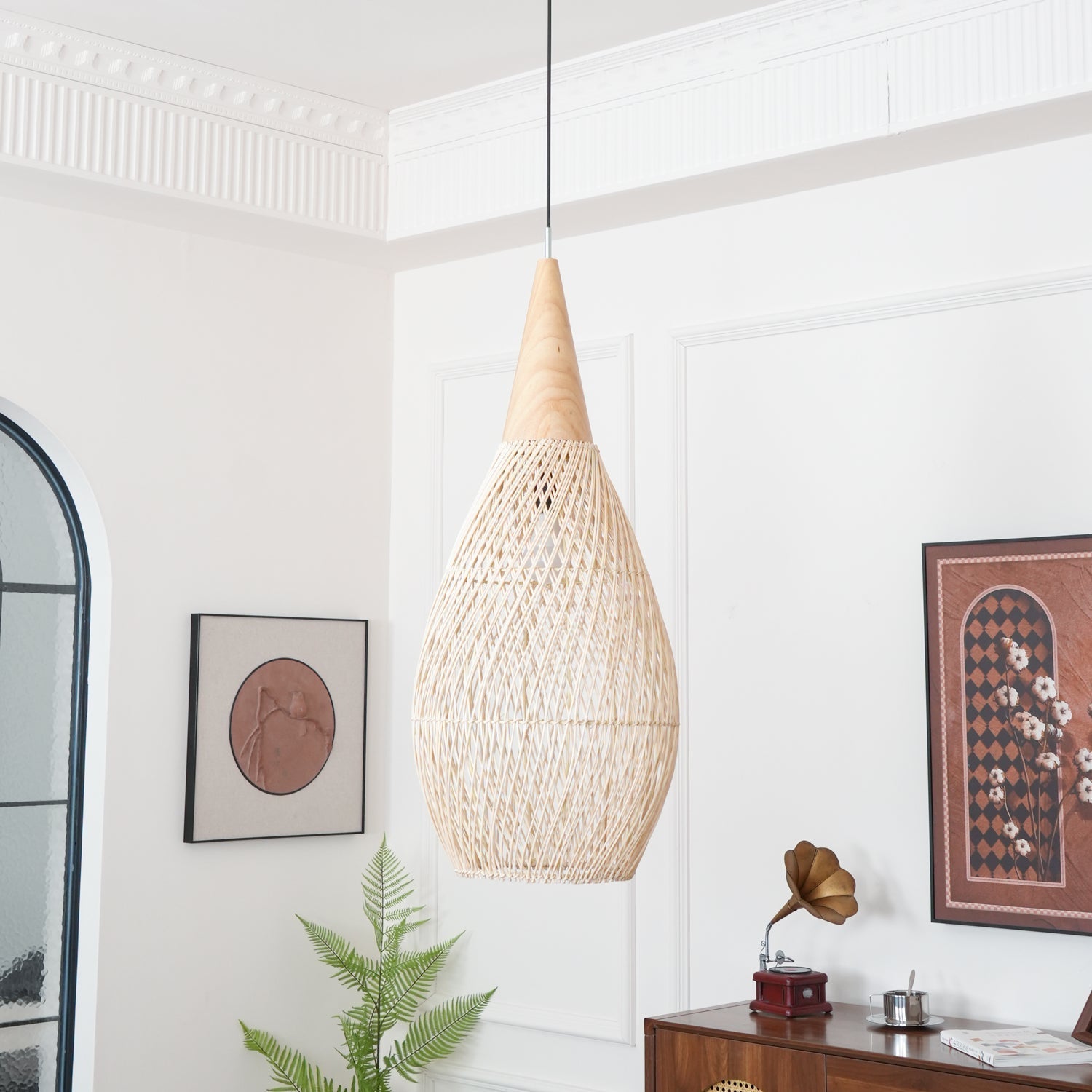 Braided Rattan Pendant Lamp - Blowlighting