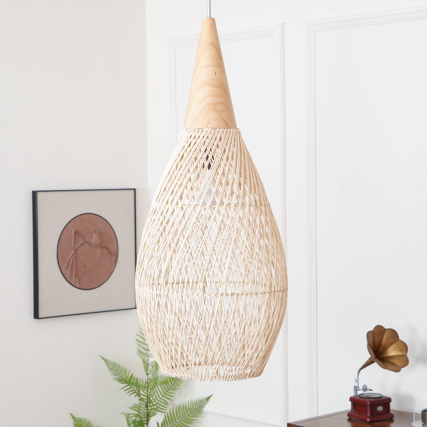 Braided Rattan Pendant Lamp - Blowlighting