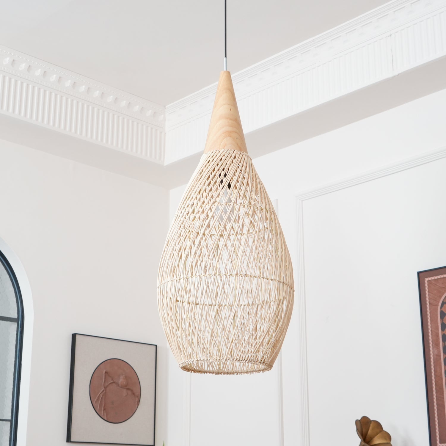Braided Rattan Pendant Lamp - Blowlighting