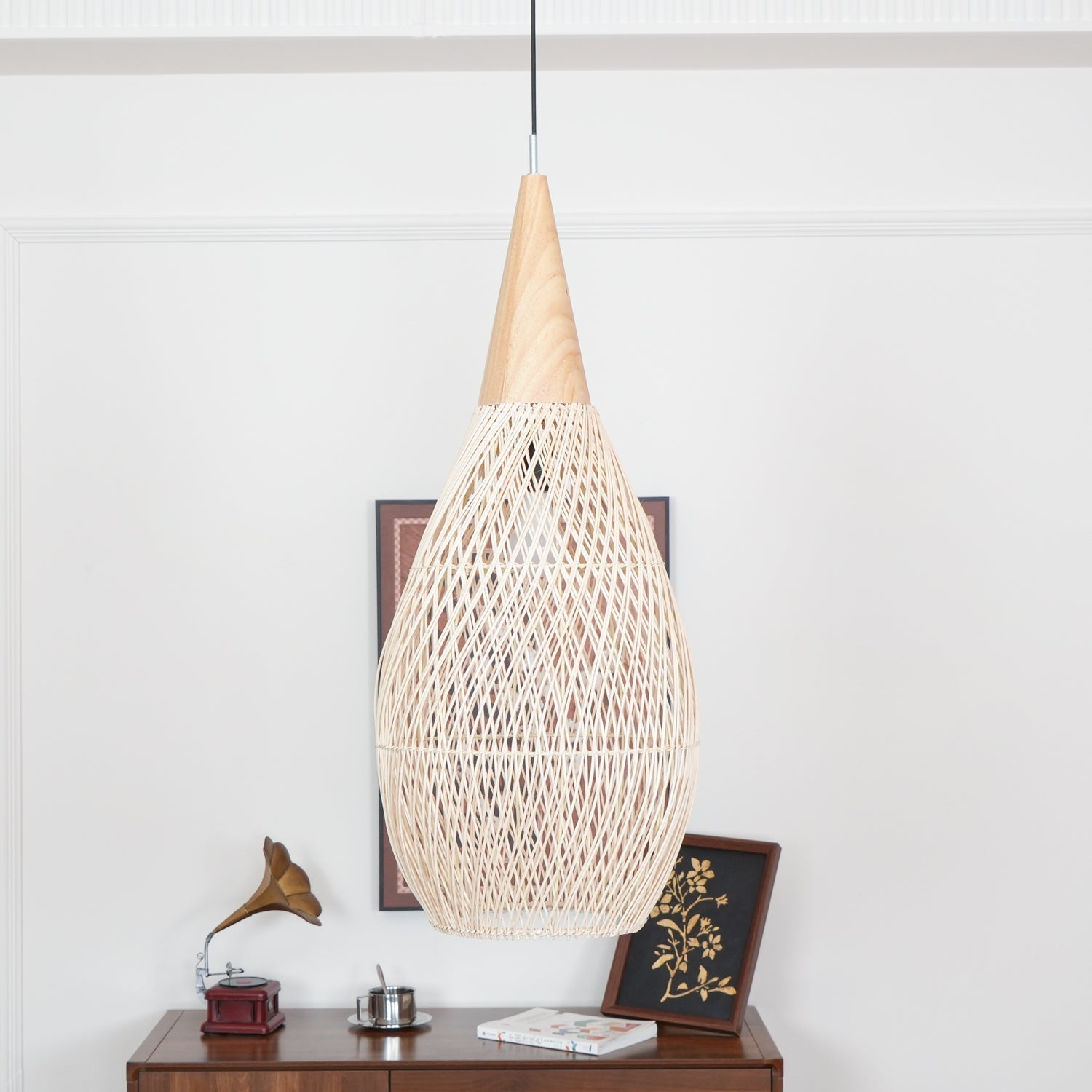 Braided Rattan Pendant Lamp - Blowlighting
