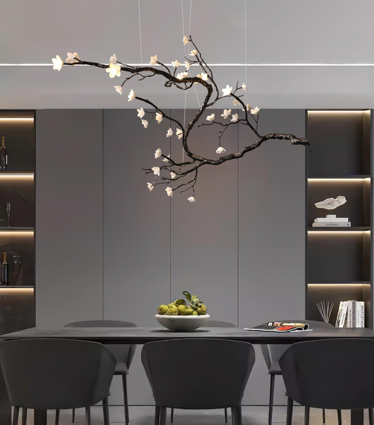 Aurora Chandelier Branch Floral Organic - Blowlighting