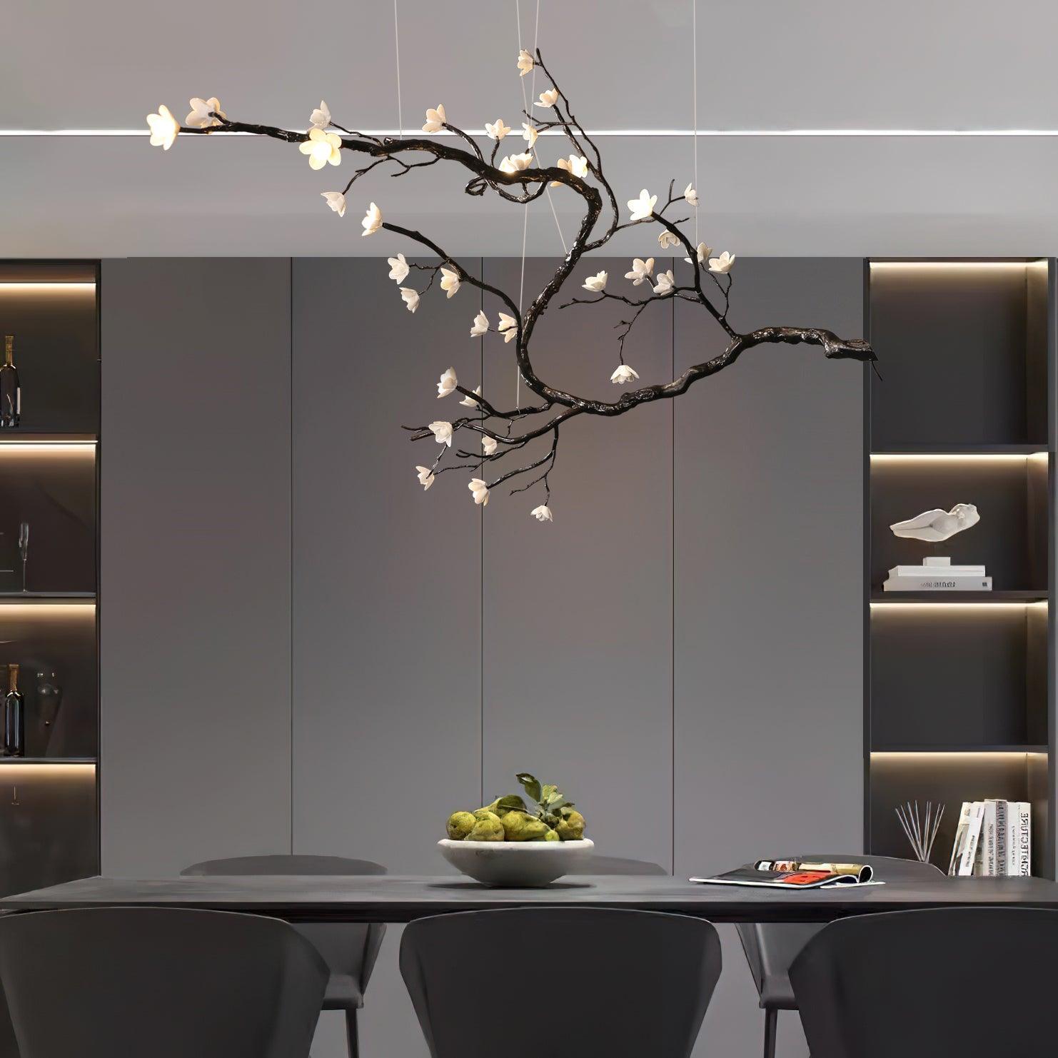 Aurora Chandelier Branch Floral Organic - Blowlighting