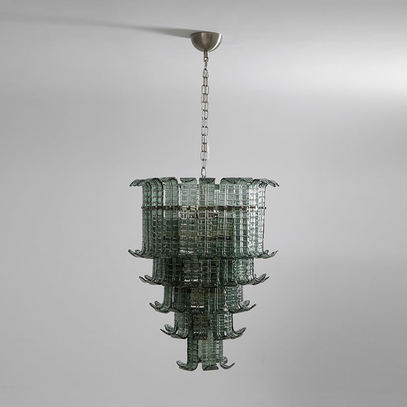 Aether Postmodern Luxury Glass Metal Chandelier - Lamp Copper