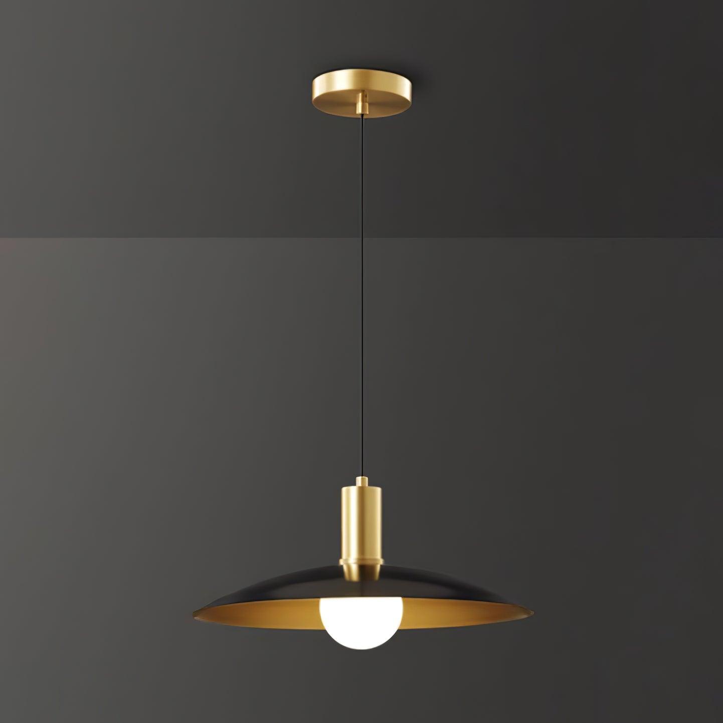 Brass Flared Pendant Lamp - Blowlighting