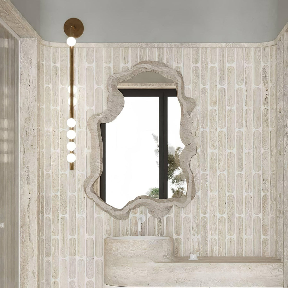 Brass Glass Tube Wall Lamp - Blowlighting