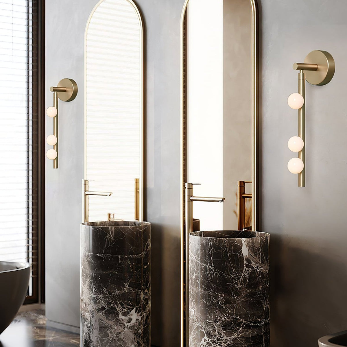 Brass Glass Tube Wall Lamp - Blowlighting