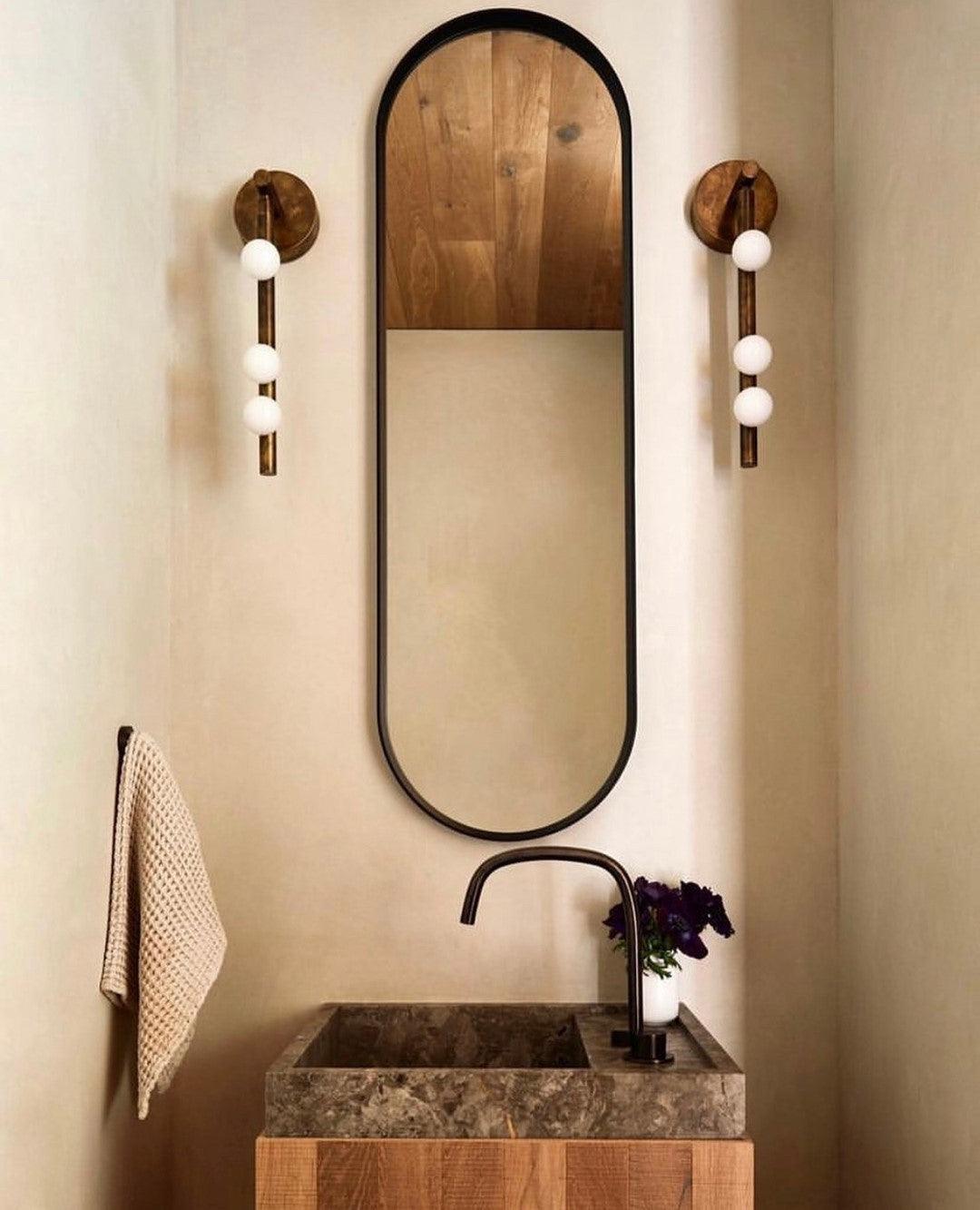Brass Glass Tube Wall Lamp - Blowlighting