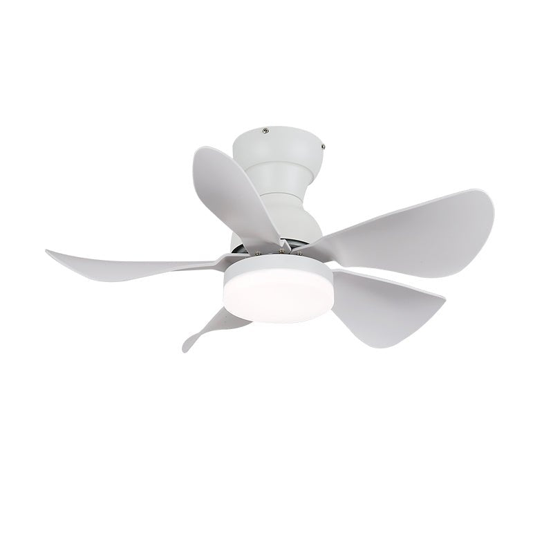 Ventilatore da soffitto Callen con luce effetto legno, dettaglio della struttura in metallo