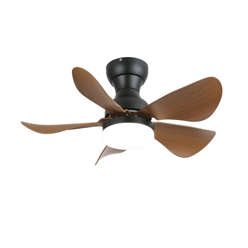 Ventilatore da soffitto Callen con luce effetto legno, vista dall'alto