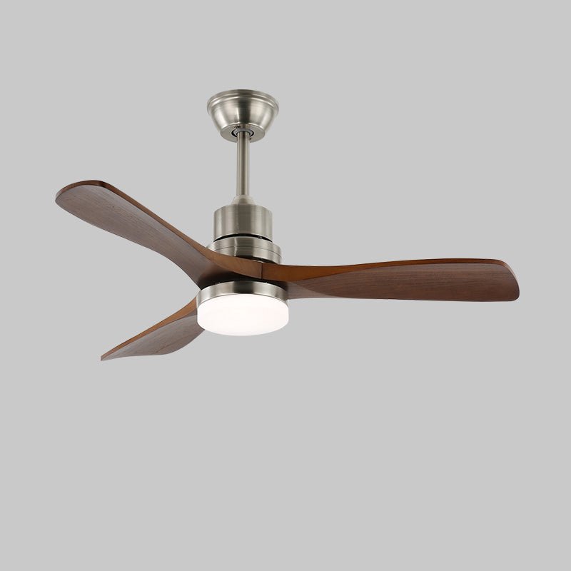 Ventilatore da Soffitto Kaelen Moderno in Legno con Luce