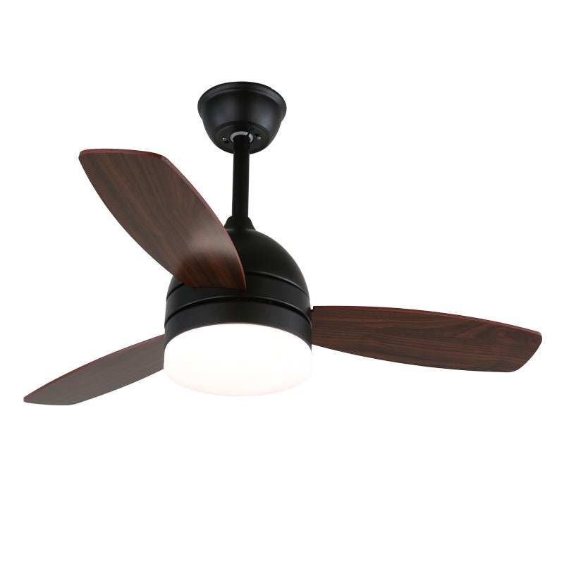 Ventilatore da Soffitto con Luce Minimalista in Legno Selena, schema dettagliato delle dimensioni