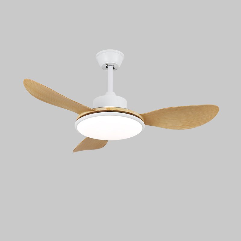 Ventilatore da Soffitto con Luce Tirenor in Legno con il suo diffusore in acrilico