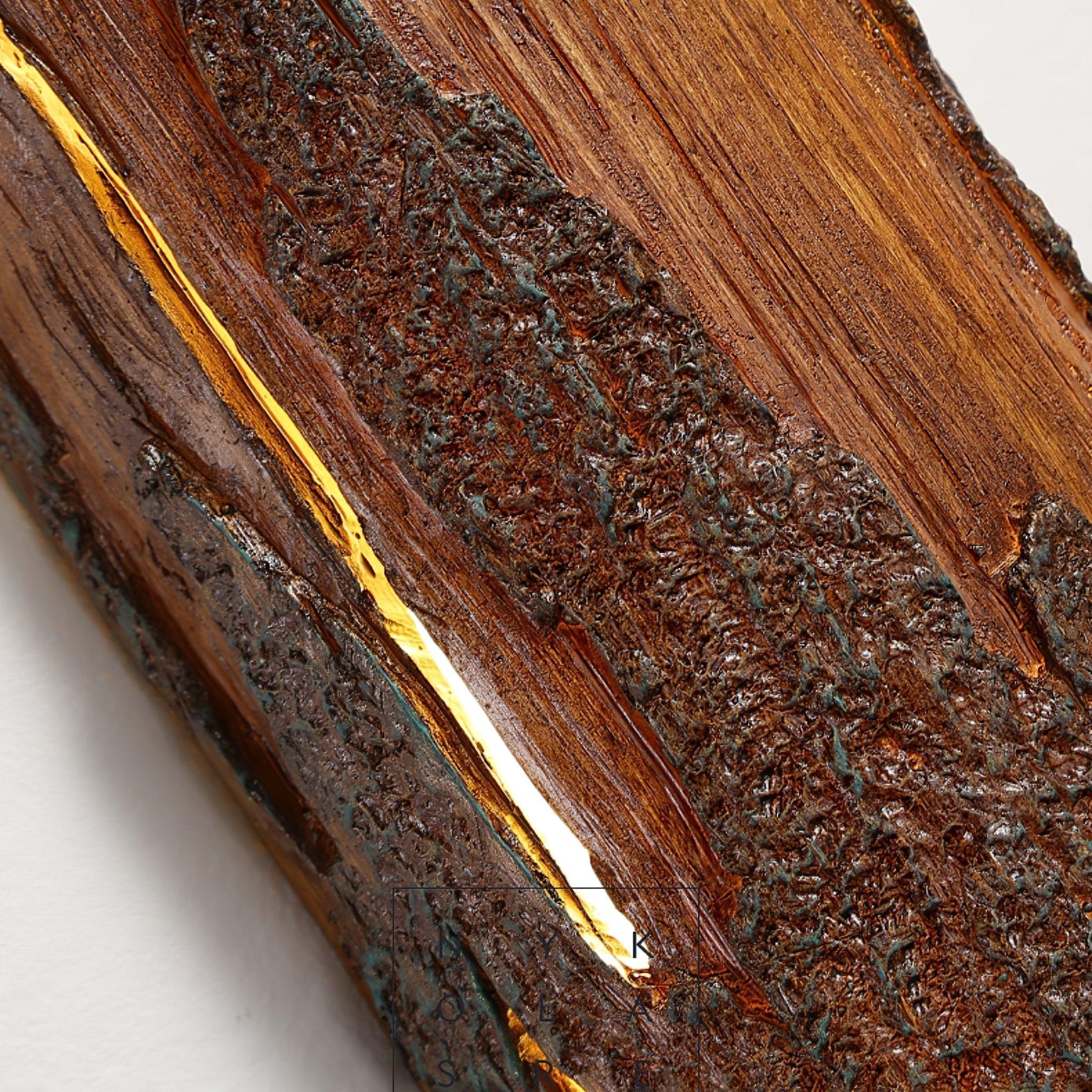 Muto Lampada da Parete Corteccia Rovinata