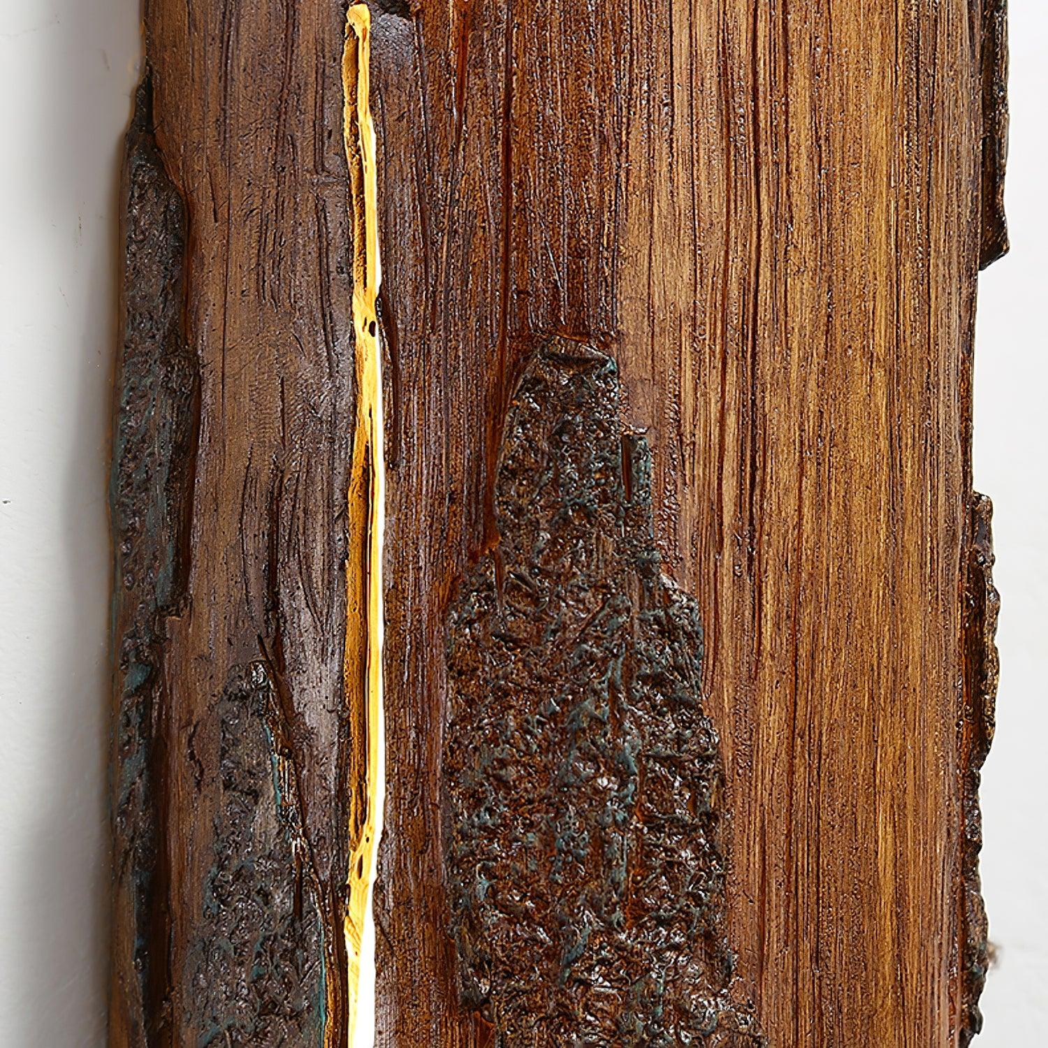 Muto Lampada da Parete Corteccia Rovinata