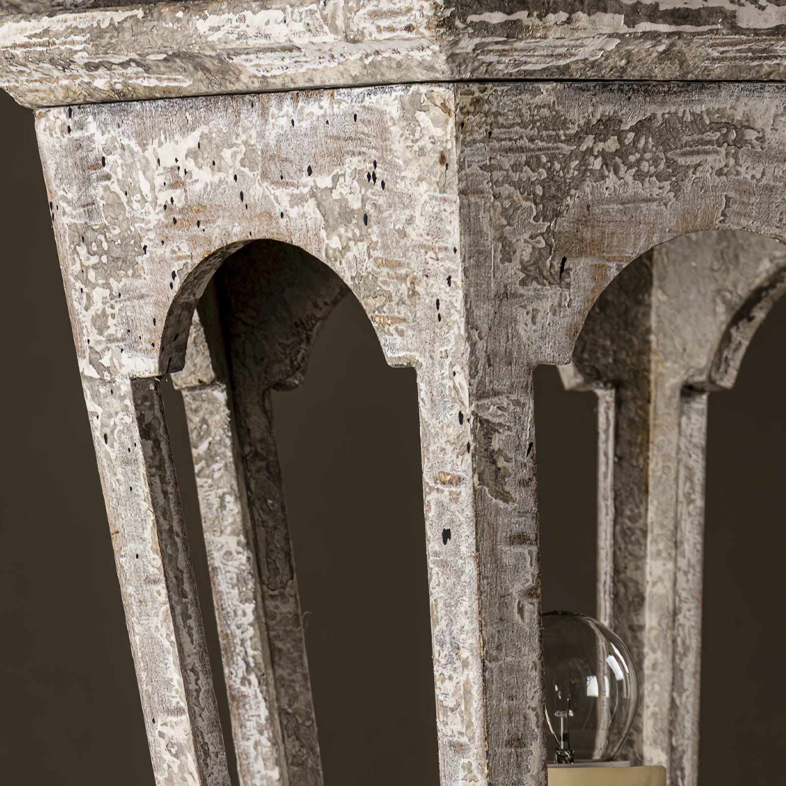 Seren Postmodern Luxury Elegance Wood Resin Lantern Pendant Lamp - Lamp Copper