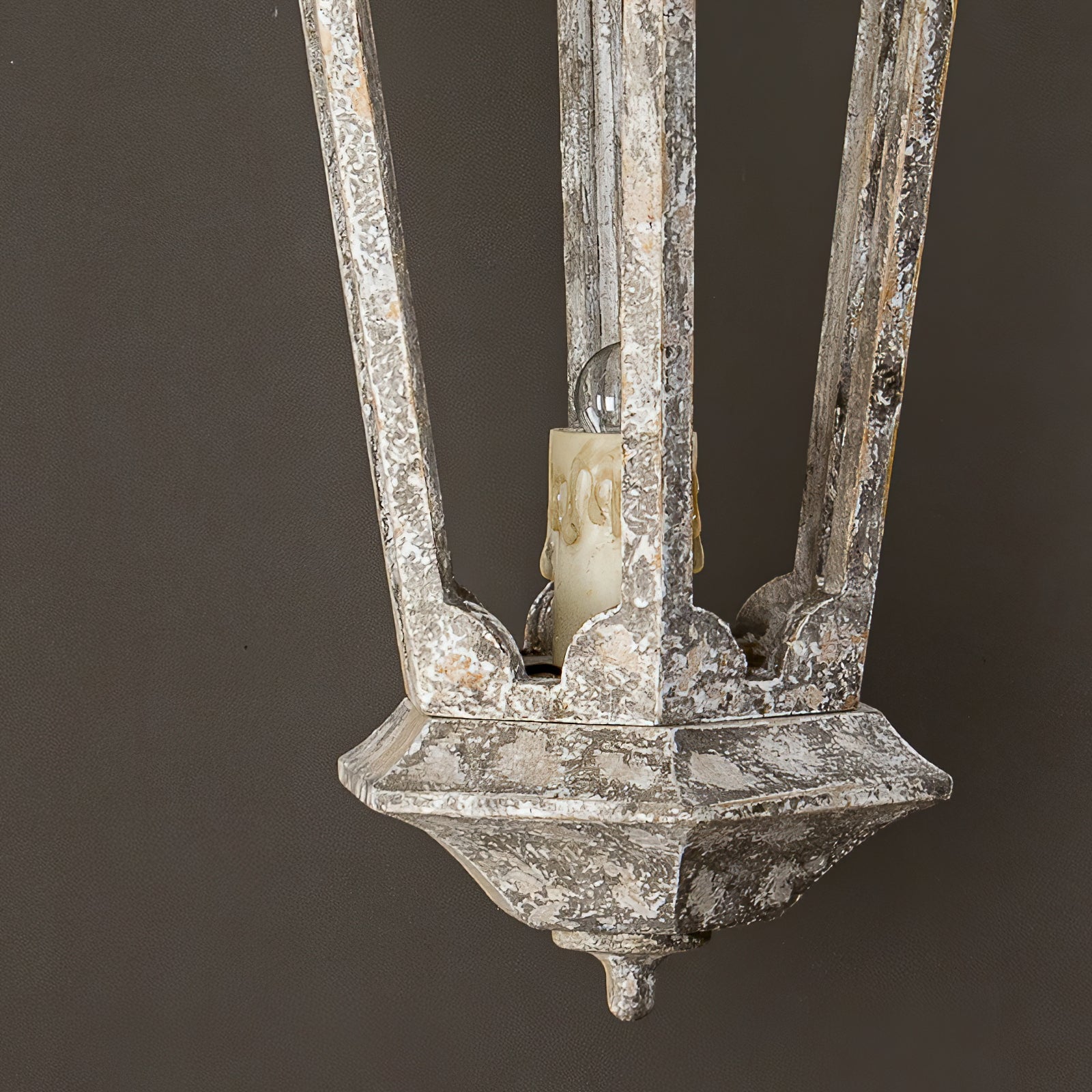 Seren Postmodern Luxury Elegance Wood Resin Lantern Pendant Lamp - Lamp Copper