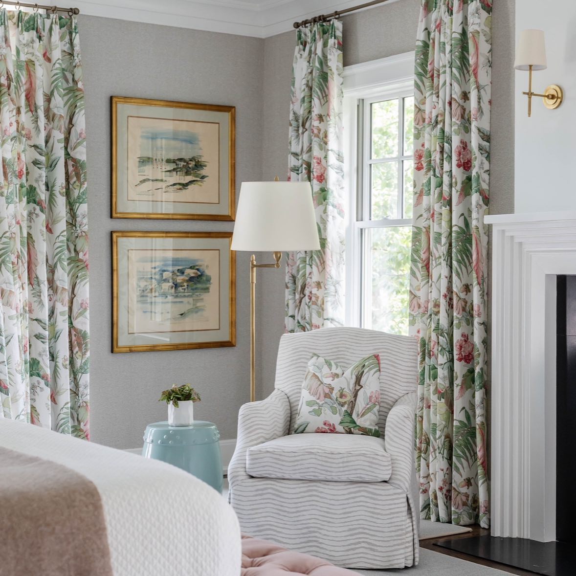 Platina Modern Minimalist Brass Fabric Wall Lamp - Lamp Copper