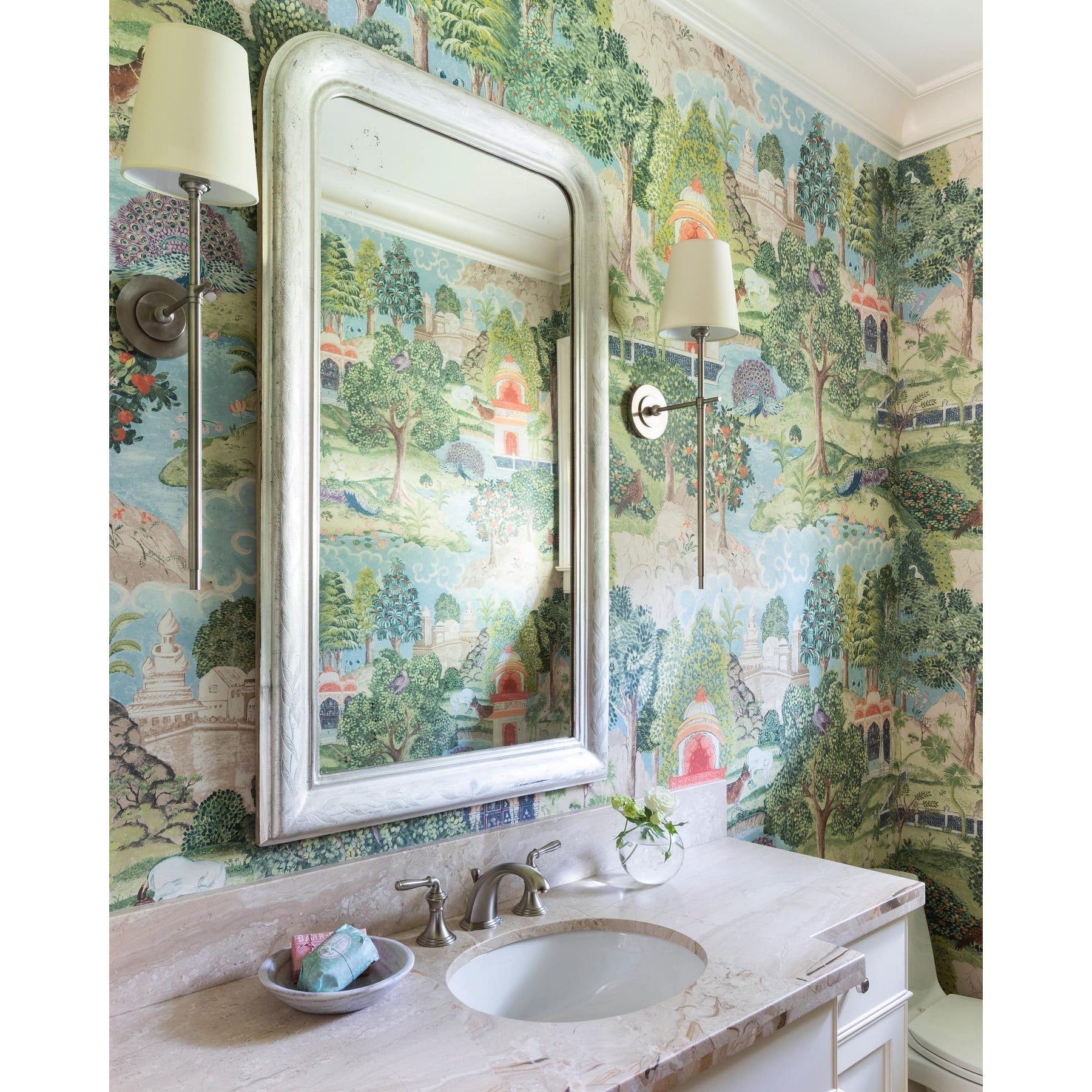 Platina Modern Minimalist Brass Fabric Wall Lamp - Lamp Copper