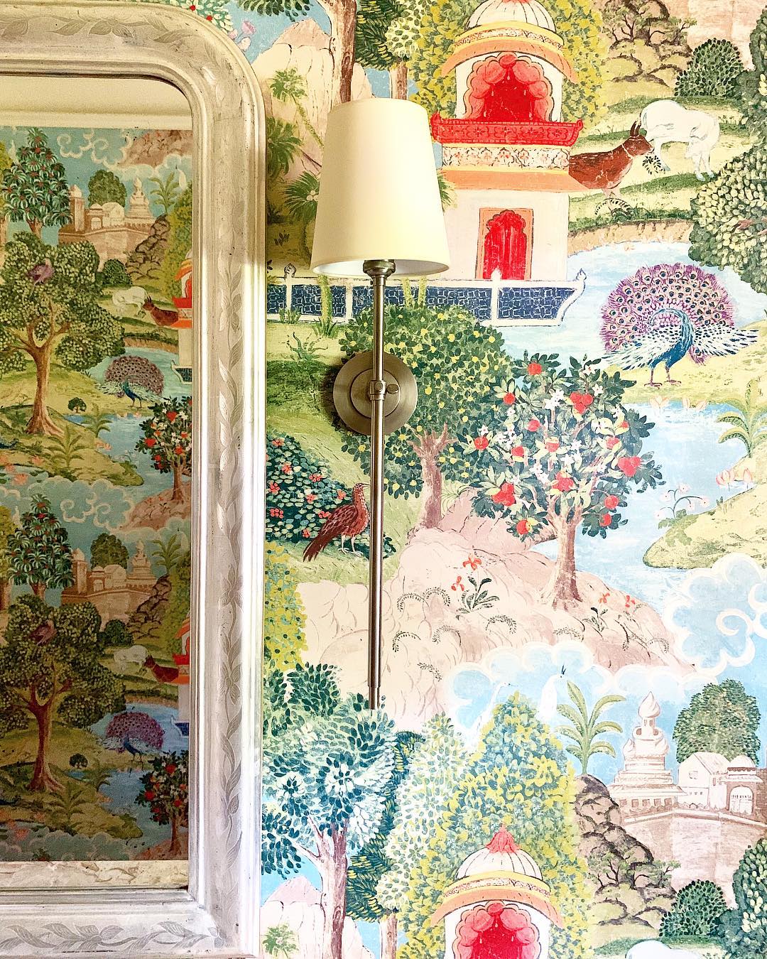 Platina Modern Minimalist Brass Fabric Wall Lamp - Lamp Copper