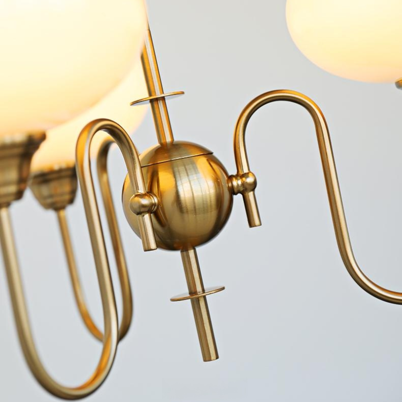 Arisha Vintage LED Metallo Vetro Lampade a Sospensione Soggiorno
