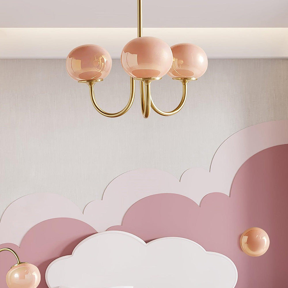 Valentina Globo Retro Vetro Lampadari Camera da Letto