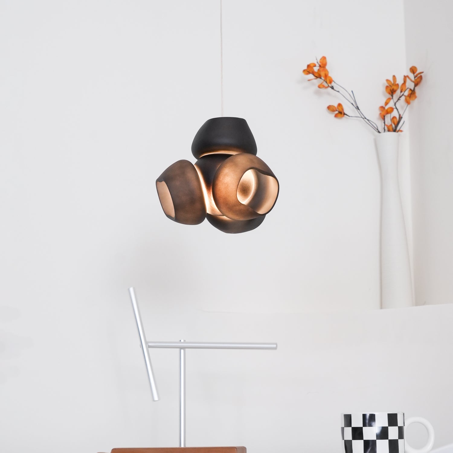 Ushaor Individual Creativity Glass Pendant Light - Lamp Copper