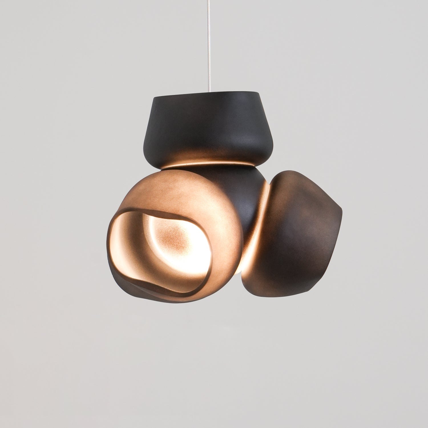 Ushaor Individual Creativity Glass Pendant Light - Lamp Copper
