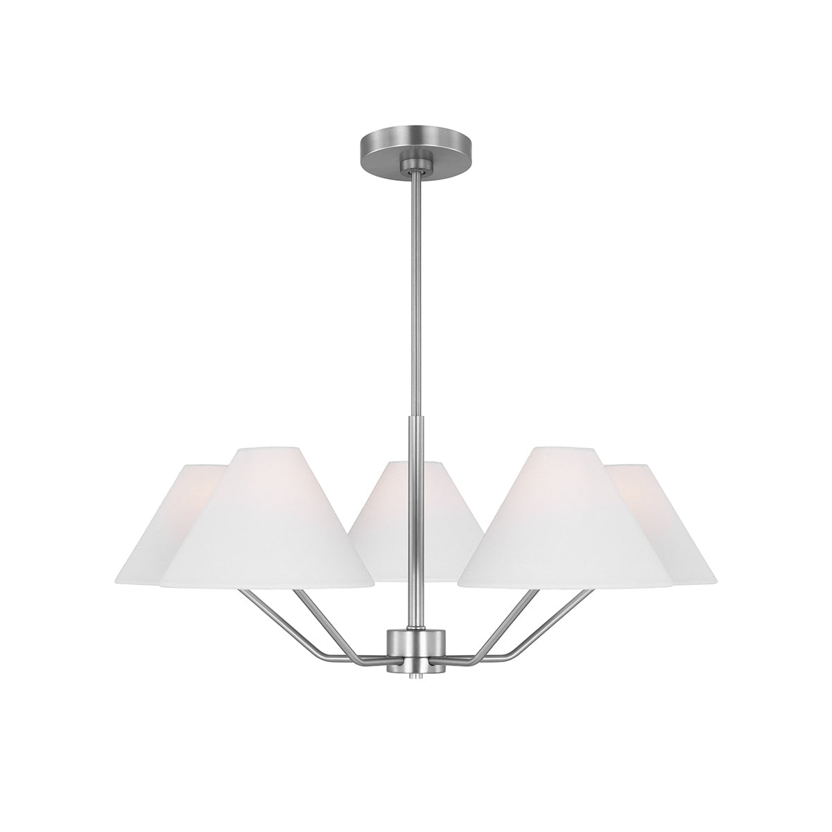 Vortex Traditional Vintage Industrial Fabric Chandelier - Lamp Copper