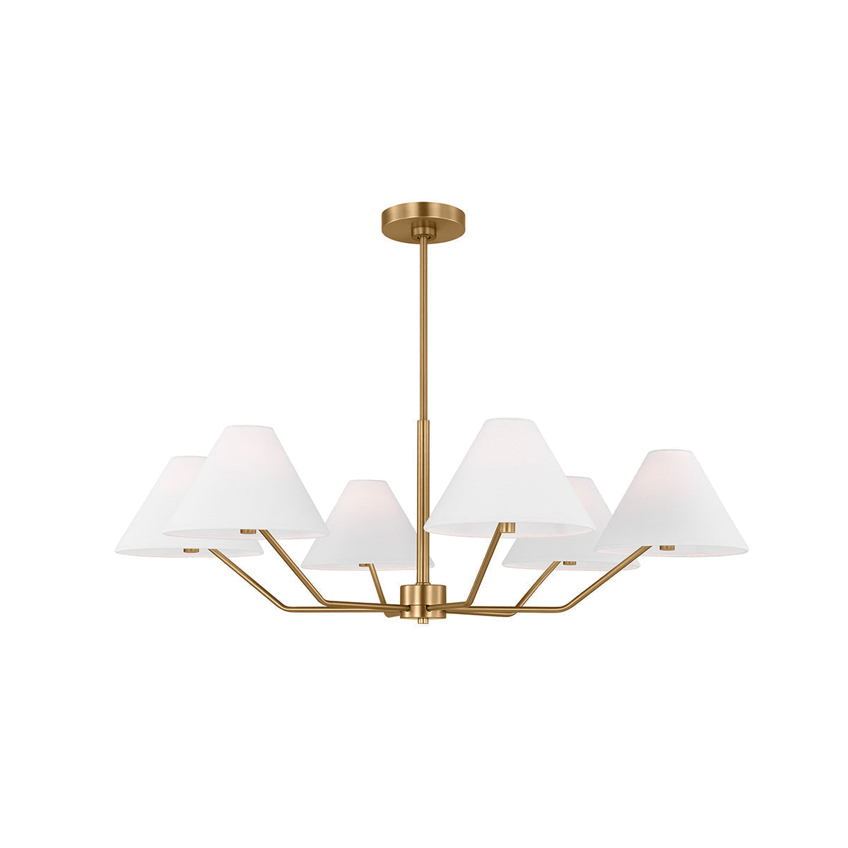 Vortex Traditional Vintage Industrial Fabric Chandelier - Lamp Copper