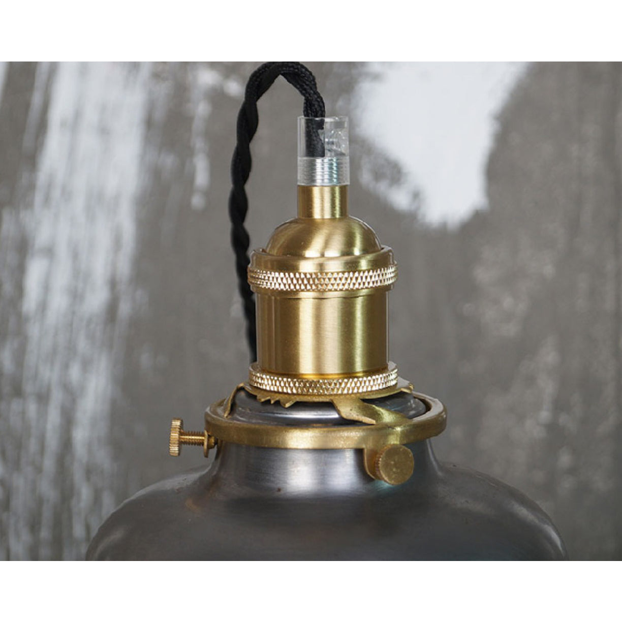 Radius Vintage Industrial Brass Metal Pendant Light - Lamp Copper