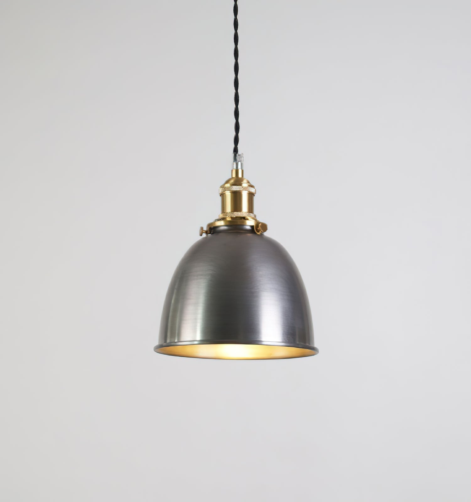 Radius Vintage Industrial Brass Metal Pendant Light - Lamp Copper