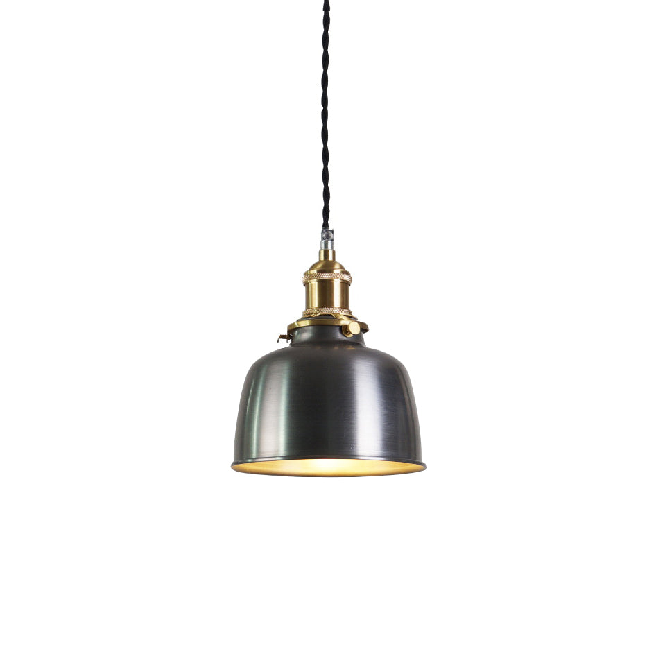 Radius Vintage Industrial Brass Metal Pendant Light - Lamp Copper
