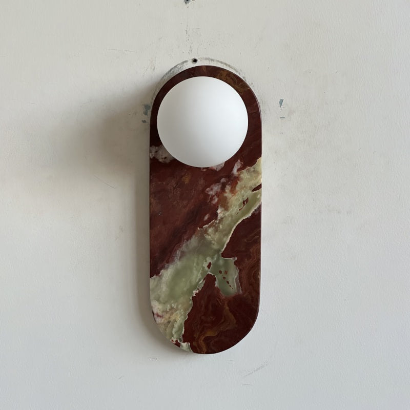 Syraeia Modern Minimalist Marble Jade Wall Lamp - Lamp Copper