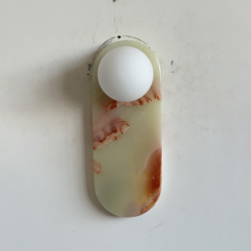 Syraeia Modern Minimalist Marble Jade Wall Lamp - Lamp Copper