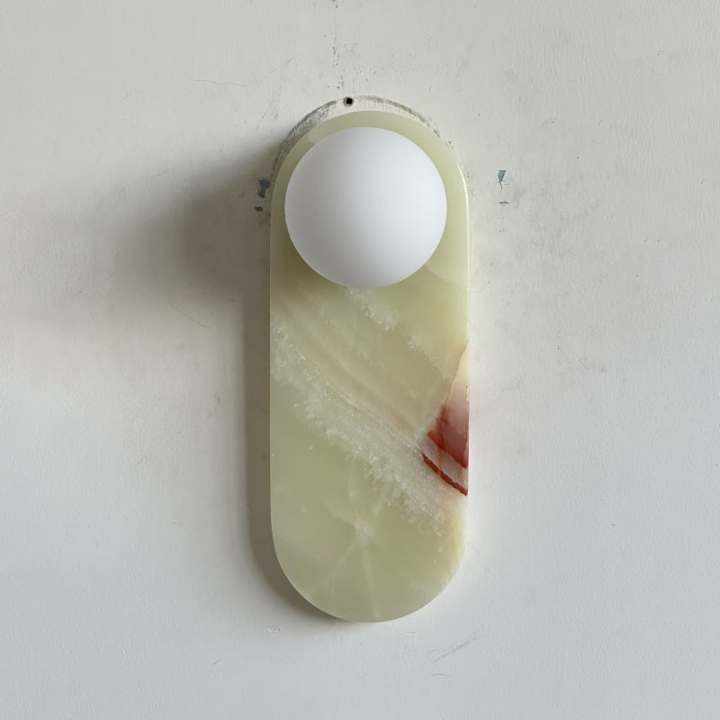 Syraeia Modern Minimalist Marble Jade Wall Lamp - Lamp Copper