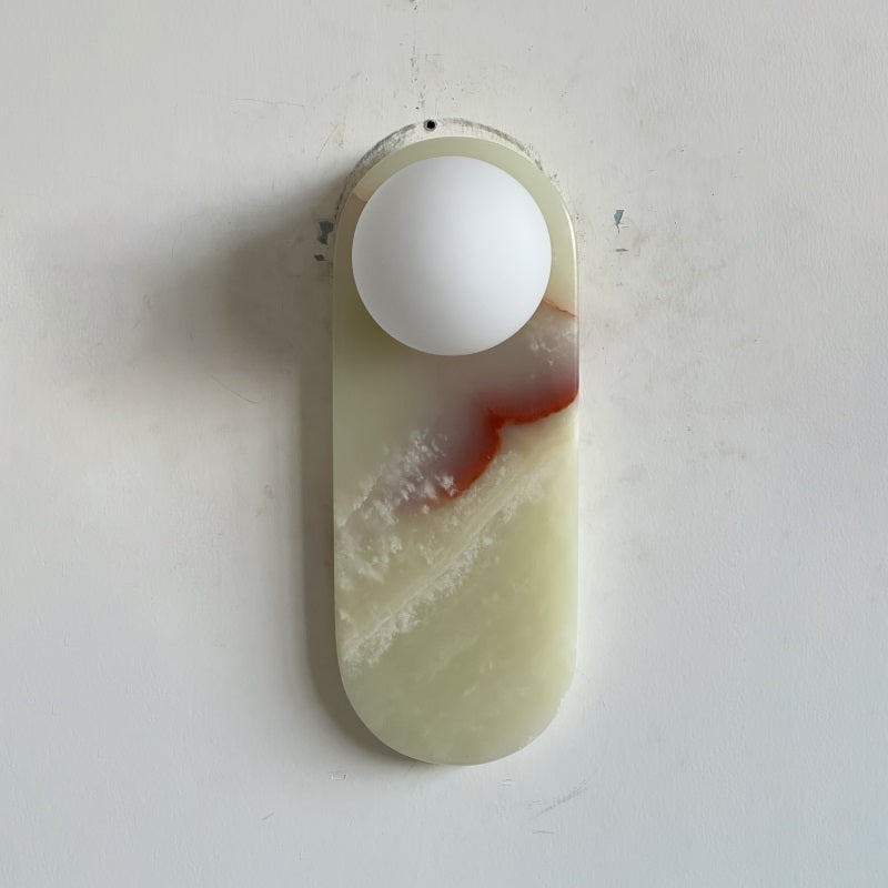 Syraeia Modern Minimalist Marble Jade Wall Lamp - Lamp Copper