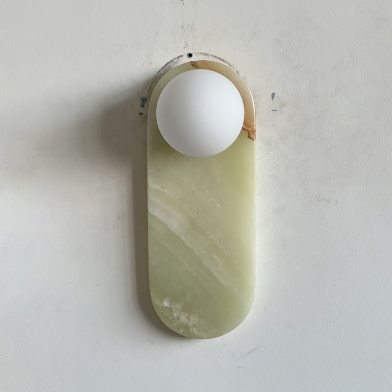 Syraeia Modern Minimalist Marble Jade Wall Lamp - Lamp Copper