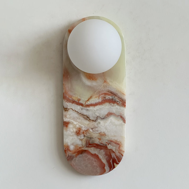 Idoraris Modern Minimalist Cyan Jade Sconce Wall Lamp - Lamp Copper