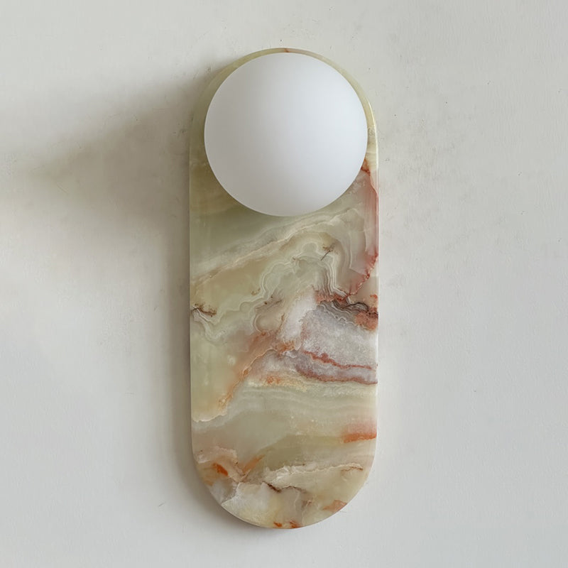 Idoraris Modern Minimalist Cyan Jade Sconce Wall Lamp - Lamp Copper