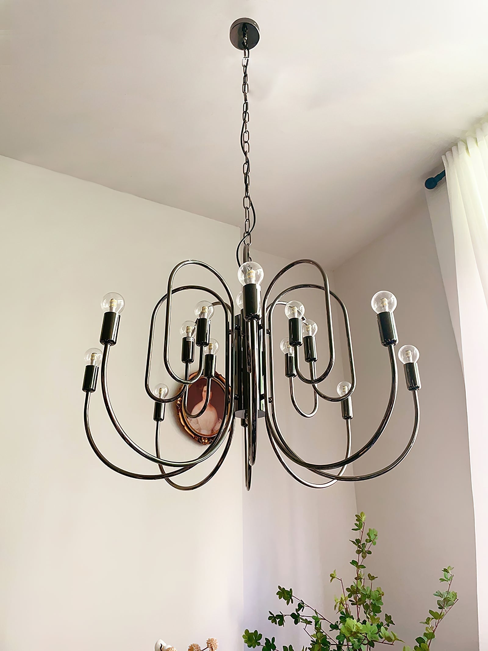 Ombre Elegance Vintage Industrial Metal Chandelier - Lamp Copper
