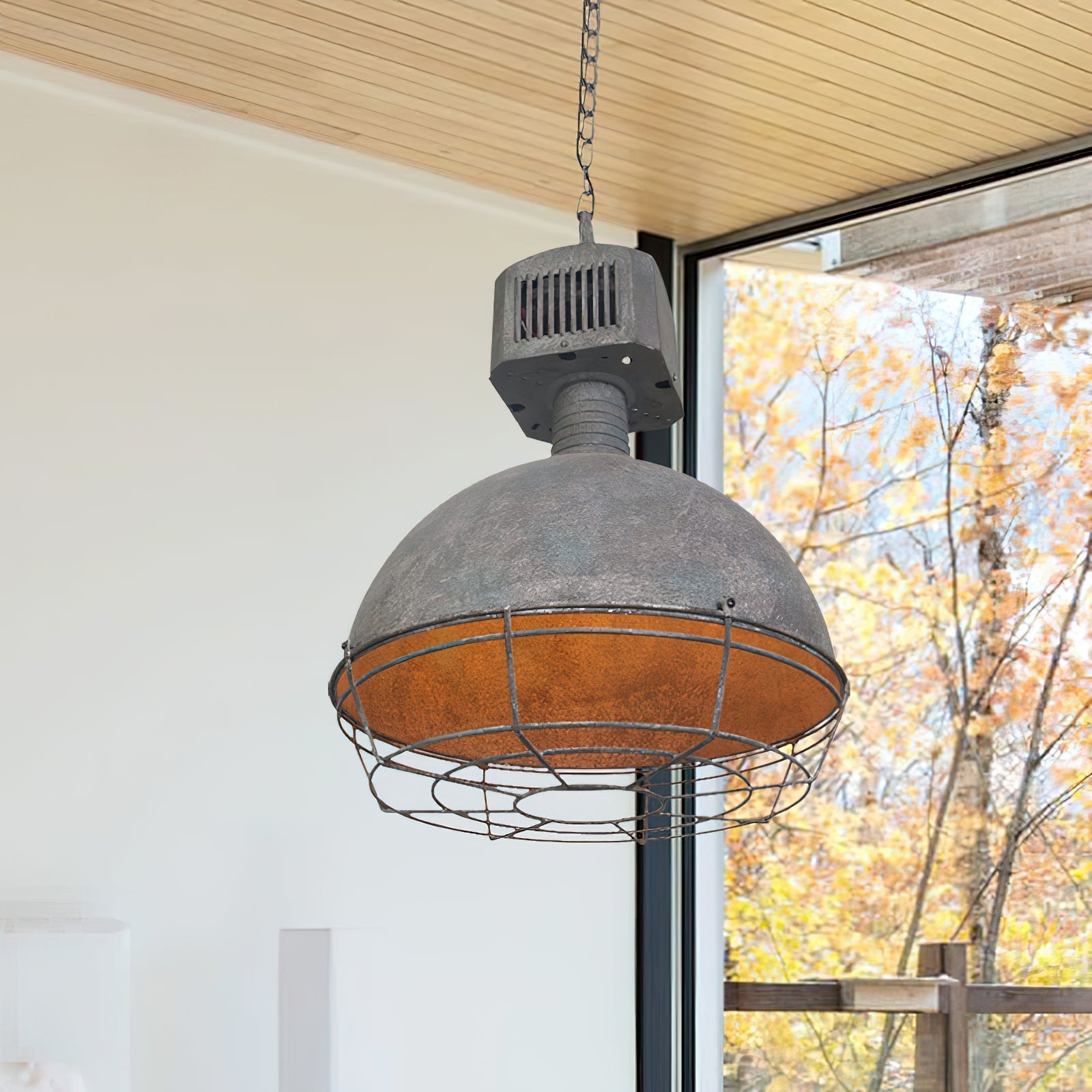 Urbanx Vintage Industrial Metal Pendant Light - Lamp Copper
