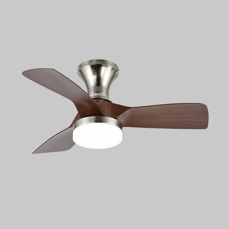 Mirella Ventilatore da Soffitto con Luce Argento Legno