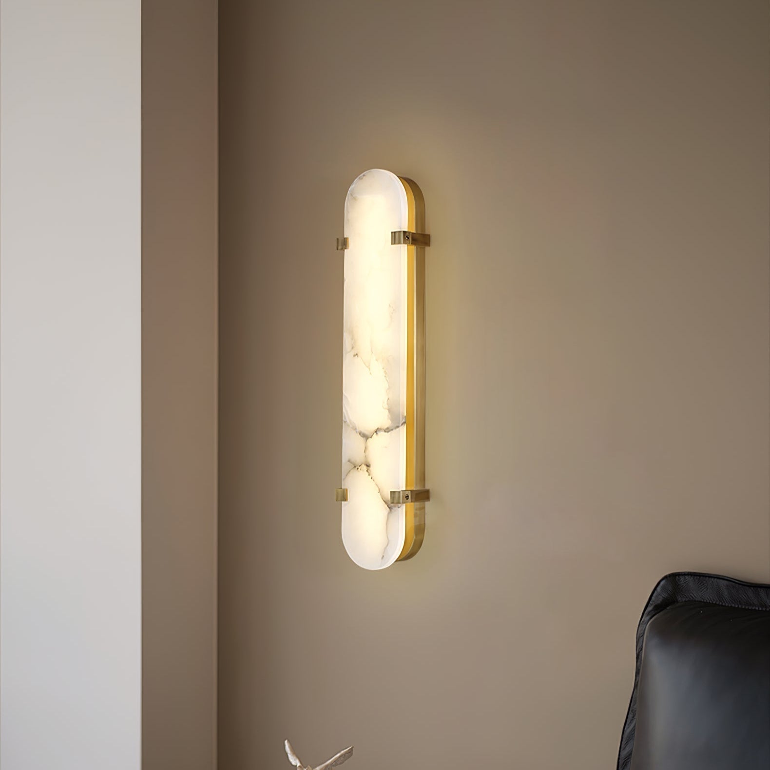 Lunaris Oval Alabaster Wall Light - Neutralighting