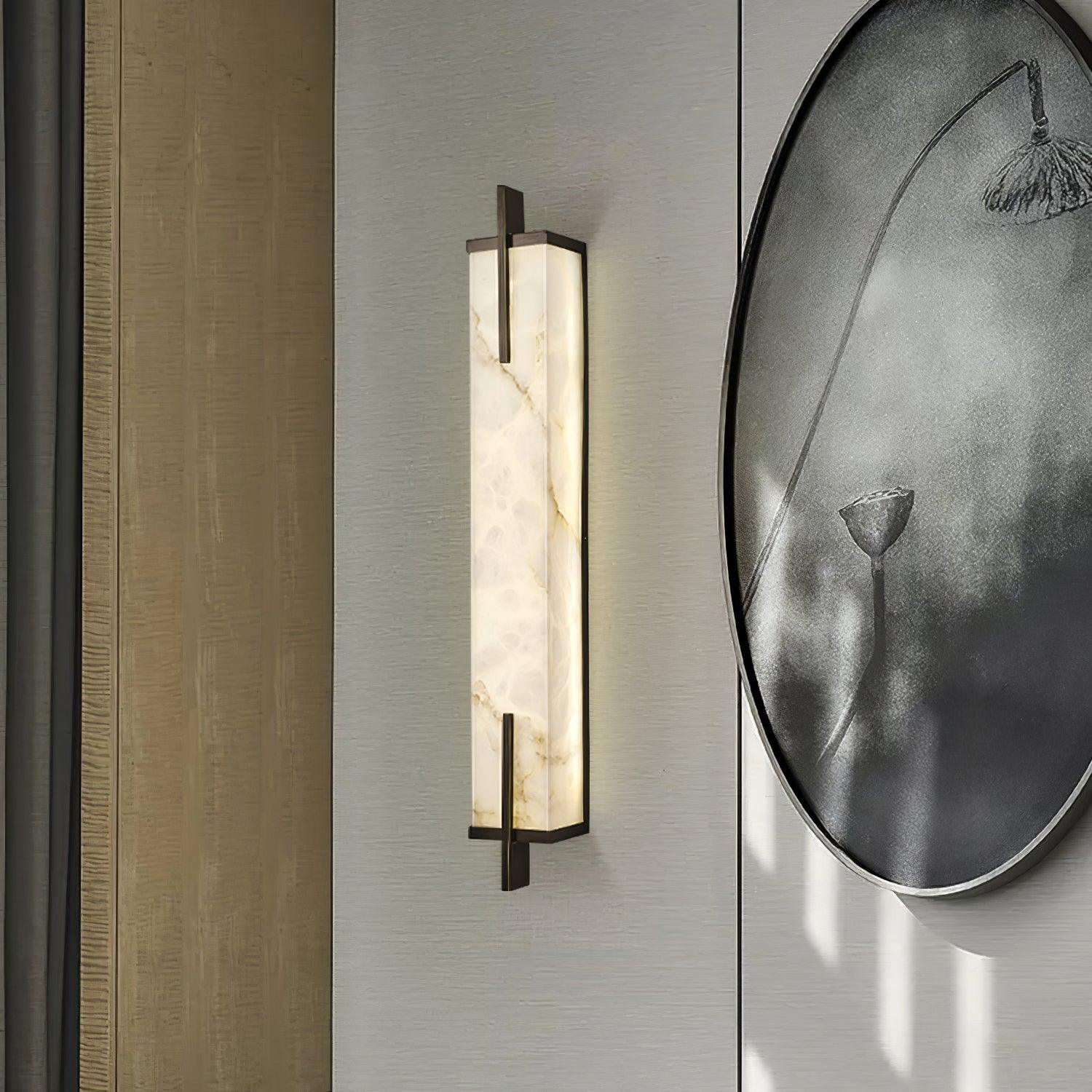 Aurcarir Rectangular Alabaster Wall Light - Neutralighting