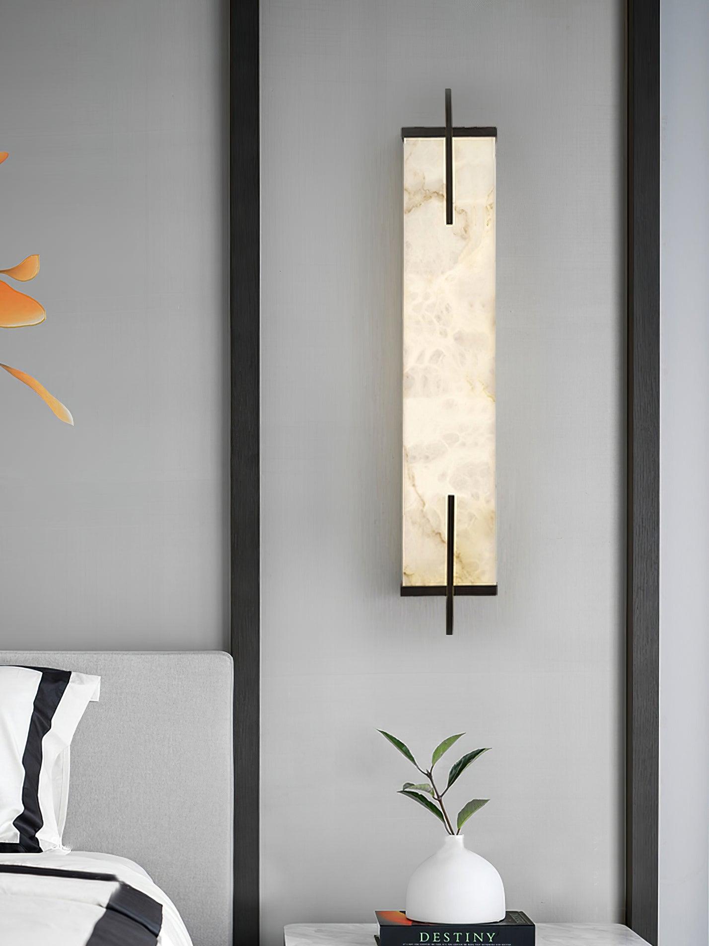 Aurcarir Rectangular Alabaster Wall Light - Neutralighting