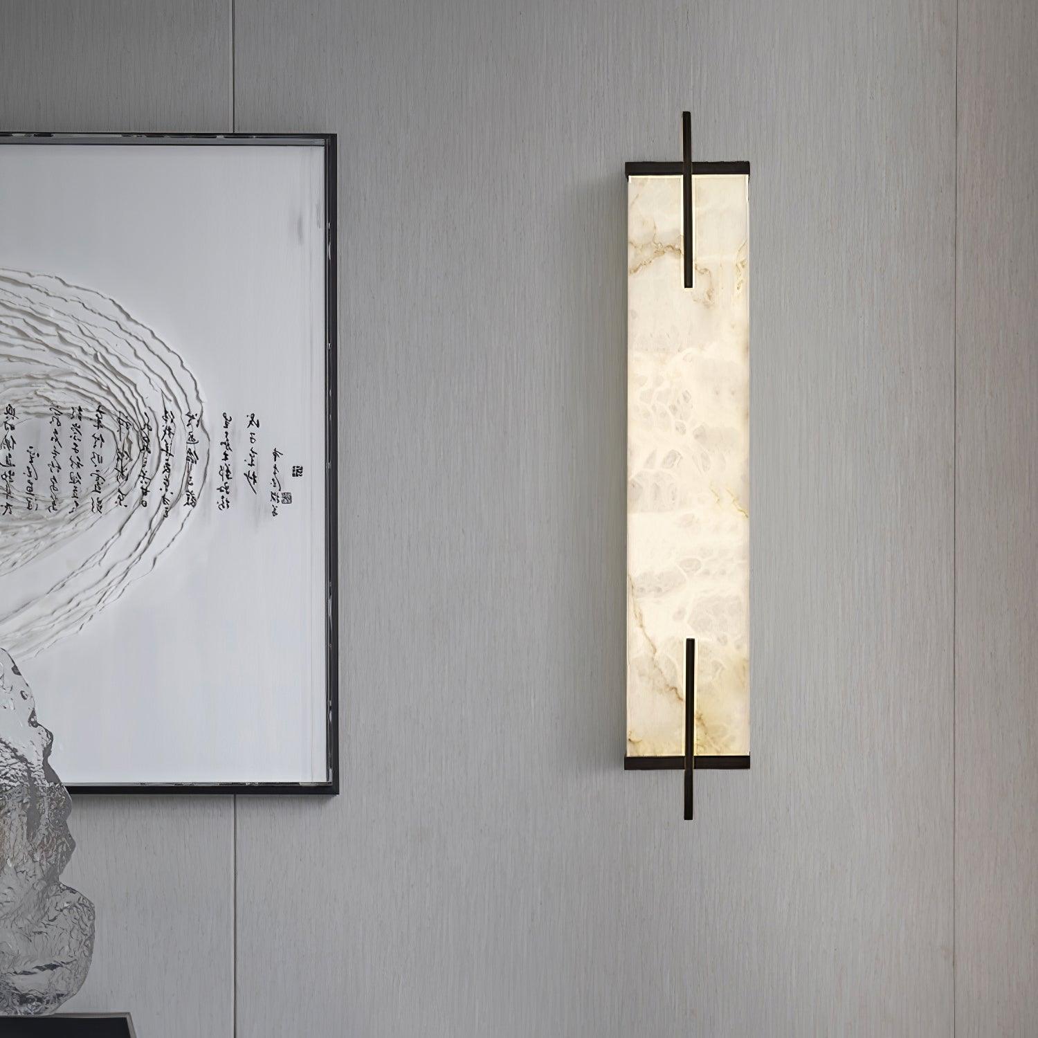 Aurcarir Rectangular Alabaster Wall Light - Neutralighting