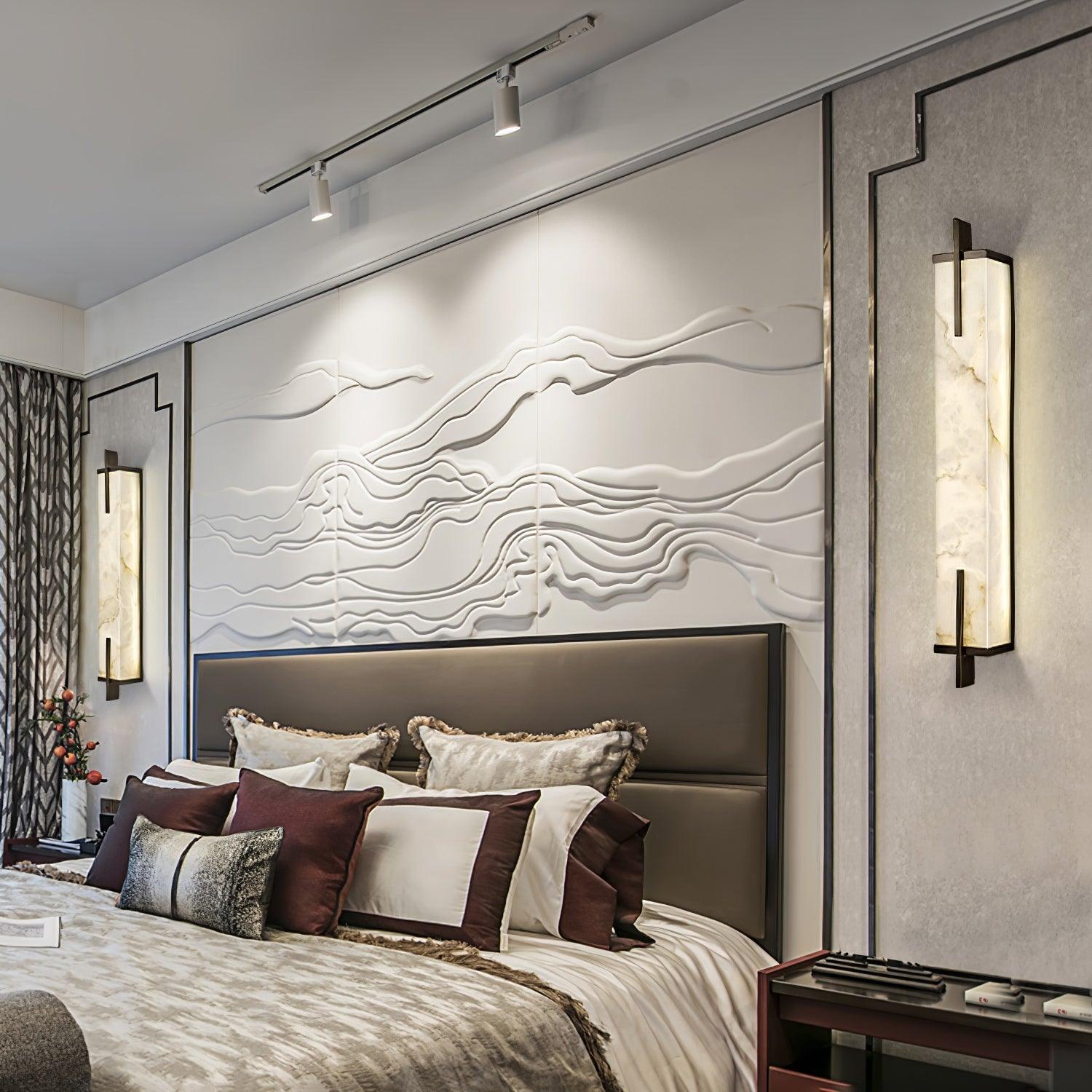 Aurcarir Rectangular Alabaster Wall Light - Neutralighting