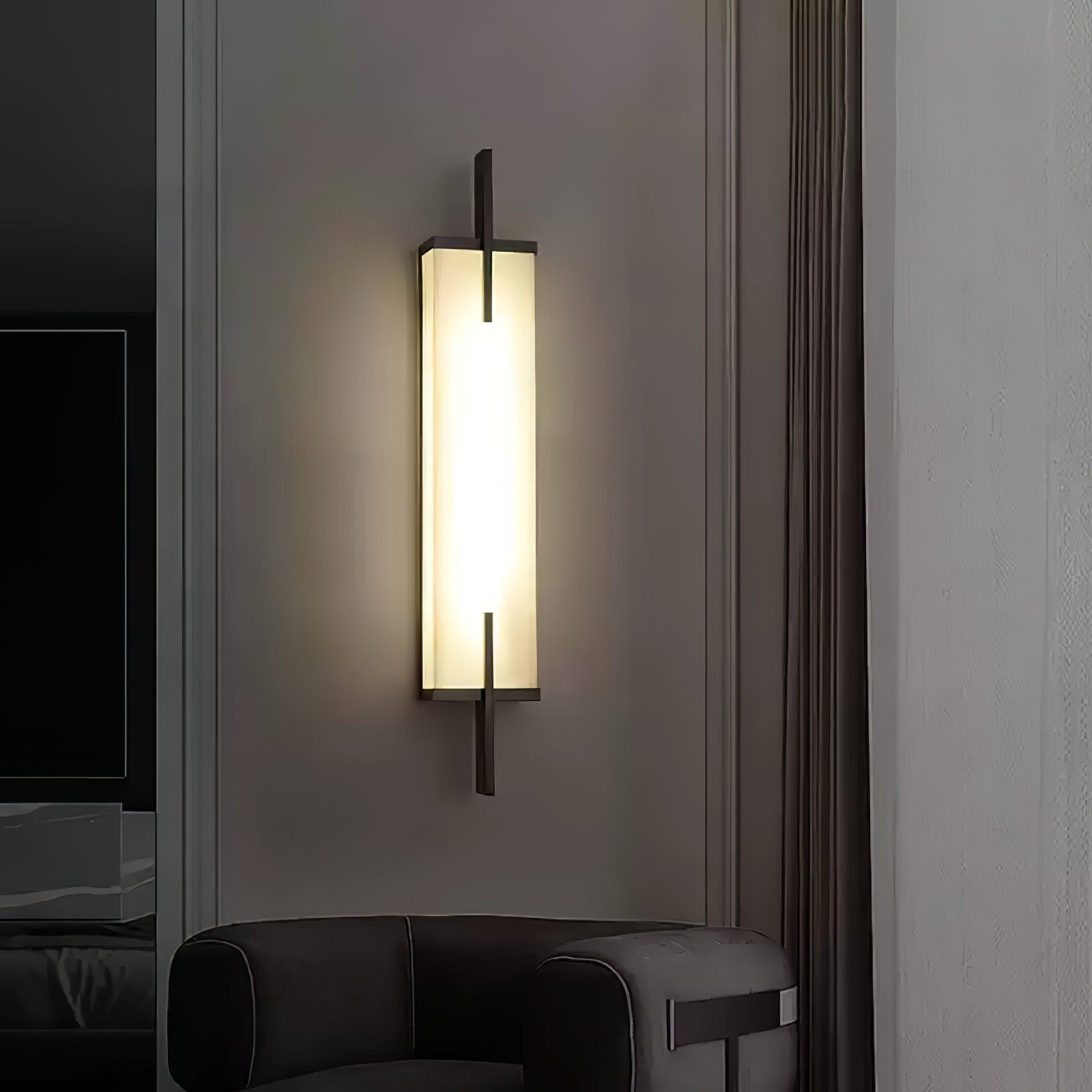 Aurcarir Rectangular Alabaster Wall Light - Neutralighting